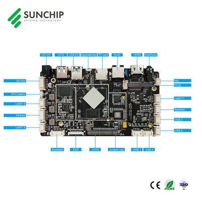 インタラクティブ タッチ スクリーン Rockchip マザーボード RK3566 クアッド コア LVDS HD-MI 4K アーム Android マザーボード